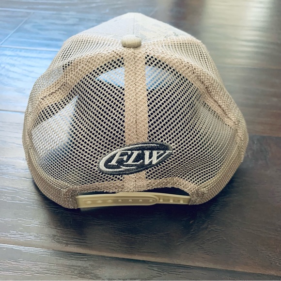 NWT Men's FLW Bass Fishing American Hero Digital Camo Print Baseball Trucker Hat - Picture 4 of 5